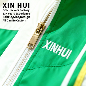 Conjunto Deportivo Retro Verde Personalizado para Hombre, Chaqueta Delgada con Capucha y Pantalones Jogger, 2 Piezas, Invierno, Cuero PU, Ropa Deportiva Urbana - Product Image 3