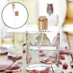 Spruzzatore a Nebulizzazione Fine in Alluminio e Plastica da 15mm, Design Facile da Agganciare, Testina <span class=keywords><strong>Spray</strong></span> Oro e <span class=keywords><strong>Argento</strong></span> per Flaconi di Profumo - Product Image 4