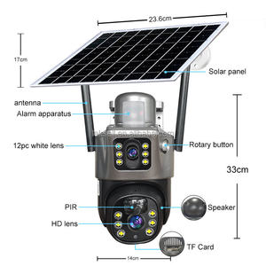 2024 Hot Sale CCTV 2.4G <b>Wifi</b> Network <b>Security</b> Network System <b>Camera</b> V380 Wireless Outdoor Solar <b>Camera</b> D203 Factory Direct Outdo - Product Image 4