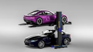 Гидравлический подъемник для парковки автомобилей, одностоечный, двухуровневый, 1-колонный, высота подъема 1800 мм, грузоподъемность 2000 кг, вертикальный - Product Image 5