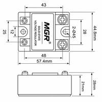 Regulator Tegangan Terpasang di Panel MGR-R 25A Regulator Solid-state untuk Regulator Tegangan Industri
