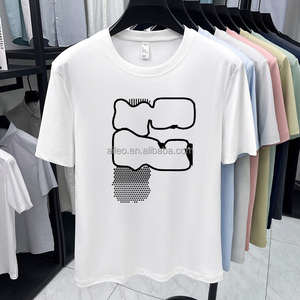 T-shirt da uomo di marca OEM, personalizzata con grafica artistica a lettera <span class=keywords><strong>F</strong></span>, in cotone pesante, a maniche corte, stile streetwear, nera. - Product Image 3