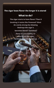 Meilleur prix de gros, humidor à cigares en acier inoxydable noir, contrôle tactile numérique, refroidissement par compresseur à gaz - Product Image 3