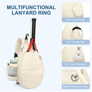 Sac à dos de sport pour basketball et badminton avec séparation humide/sec, sac de sport imperméable en Oxford, sac de voyage grande capacité pour l'extérieur - Product Image 6