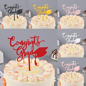 Adornos <span class=keywords><strong>de</strong></span> Pastel <span class=keywords><strong>de</strong></span> Graduación Reutilizables <span class=keywords><strong>de</strong></span> Acrílico <span class=keywords><strong>de</strong></span> Lujo, Decoración <span class=keywords><strong>de</strong></span> la Nueva Temporada 2026, Venta al por Mayor - Product Image 4