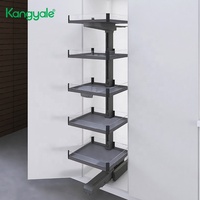 Nouveaux produits d'accessoires de cuisine : Organisateur de placard coulissant, étagère de rangement intelligente et élégante pour garde-manger, unité de garde-manger haute intelligente avec panier