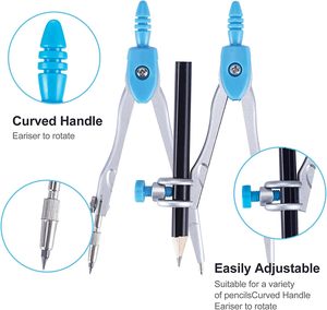 Necessary Good Quality Zinc Alloy Multifunctional <strong>Geometry</strong> <strong>Maths</strong> <strong>Set</strong> for Student - Product Image 4