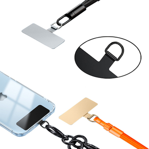 Chống Mất Tùy Chỉnh Thép Không Gỉ Điện Thoại Dây Buộc Clip Phổ Điện Thoại Di Động Dây Đeo Kim Loại Vá Tether Pad Cho Tất Cả Các Trường Hợp Điện Thoại - Product Image 3