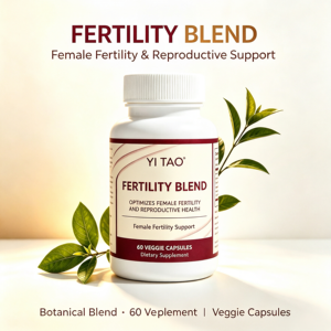 Capsules de mélange de fertilité à marque privée pour le soutien de la santé reproductive féminine, supplément végétal, fabrication OEM, 60 unités - Product Image 2