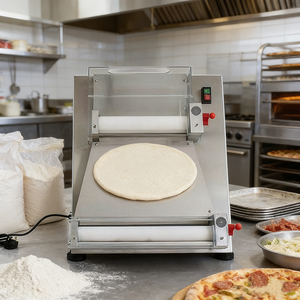 Presse <span class=keywords><strong>à</strong></span> Pizza Électrique Commerciale 40cm en Promotion – Épaisseur Réglable 0.5-5.5mm – Équipement de Boulangerie pour <span class=keywords><strong>Pâte</strong></span> <span class=keywords><strong>à</strong></span> Pizza Ronde - Product Image 3