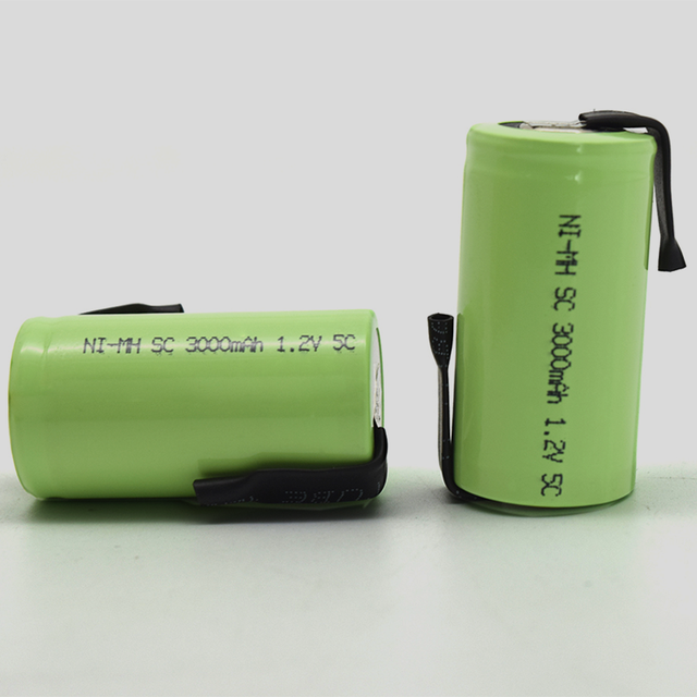Rechargeable Battery SC 1.2v 3000mah 4500mAh Nimh Subc 1.2v Flat Top Battery