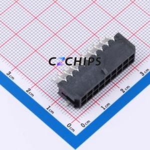 WB5557W-180R-0W Wire-to-Board Pin Header SMD,P=3mm,Horizontal Mount Connector 2x9P 3mm Horizontal Mount Micro-Fit (MX 3.0) - Product Image 1