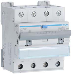 AFH466H Personalizzabile con RCBO Hagers 6000A 4P curva C 16A A-HI 300mA 4M - Product Image 1