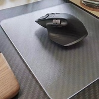 Tapis de bureau en verre architectural trempé, tapis de souris en verre transparent