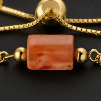 Vente en gros Nouveauté Tendance Pierres Naturelles Colorées de Haute Qualité Perles Minimalistes Réglables Cristal Hexagonal Bohème Cadeau