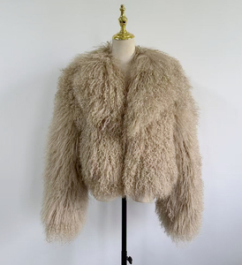 Новинка: винтажная куртка из натурального меха ламбы (Монголия) - Product Image 4