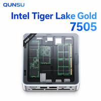 MiniPC OEM JB03 Intel Gold 7505 de 11.ª Generación, Mini Computadora de Doble Núcleo, DDR4 8GB, SSD de 128GB, Tipo-C, WiFi 6, RJ45, Win11 para Negocios