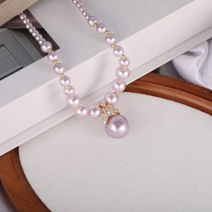 Venta al por mayor <span class=keywords><strong>de</strong></span> invierno para niños Vintage chapado en oro aleación flor cuentas <span class=keywords><strong>de</strong></span> cristal suéter collar budismo varios Joker alto sentido - Product Image 6