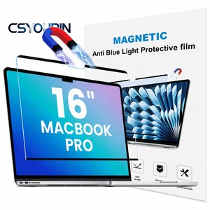 Protection d'écran magnétique anti-lumière bleue pour <span class=keywords><strong>MacBook</strong></span> <span class=keywords><strong>Pro</strong></span> 16 pouces (2021-2024, M4, M3, M2, <span class=keywords><strong>M1</strong></span>) Installation sans bulles pour écran d'ordinateur portable - Product Image 1