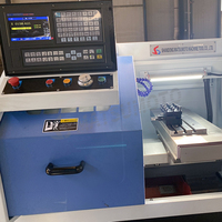 Torno CNC Mini Horizontal de un Solo Husillo CK0640 con Control GSK y Alimentador de Barras, Capacidad Media para Corte de Metal