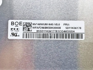 โมดูลจอ LCD TFT สำหรับเชิงพาณิชย์และอุตสาหกรรม BOE NV140WUM-N45 ขนาด 14.0 นิ้ว IPS ความสว่าง 300nits อายุการใช้งานยาวนาน - Product Image 3