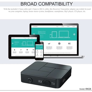 Receptor y transmisor Bluetooth 5.0, adaptador de audio inalámbrico 2 en 1 para llamadas manos libres en el coche - Product Image 3