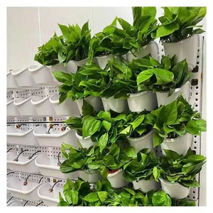 Sistema de Riego Automático para el Hogar, Soporte de Pared Vertical, Jardinera Colgante Inteligente, Macetas Verdes de Plástico para Flores - Product Image 1