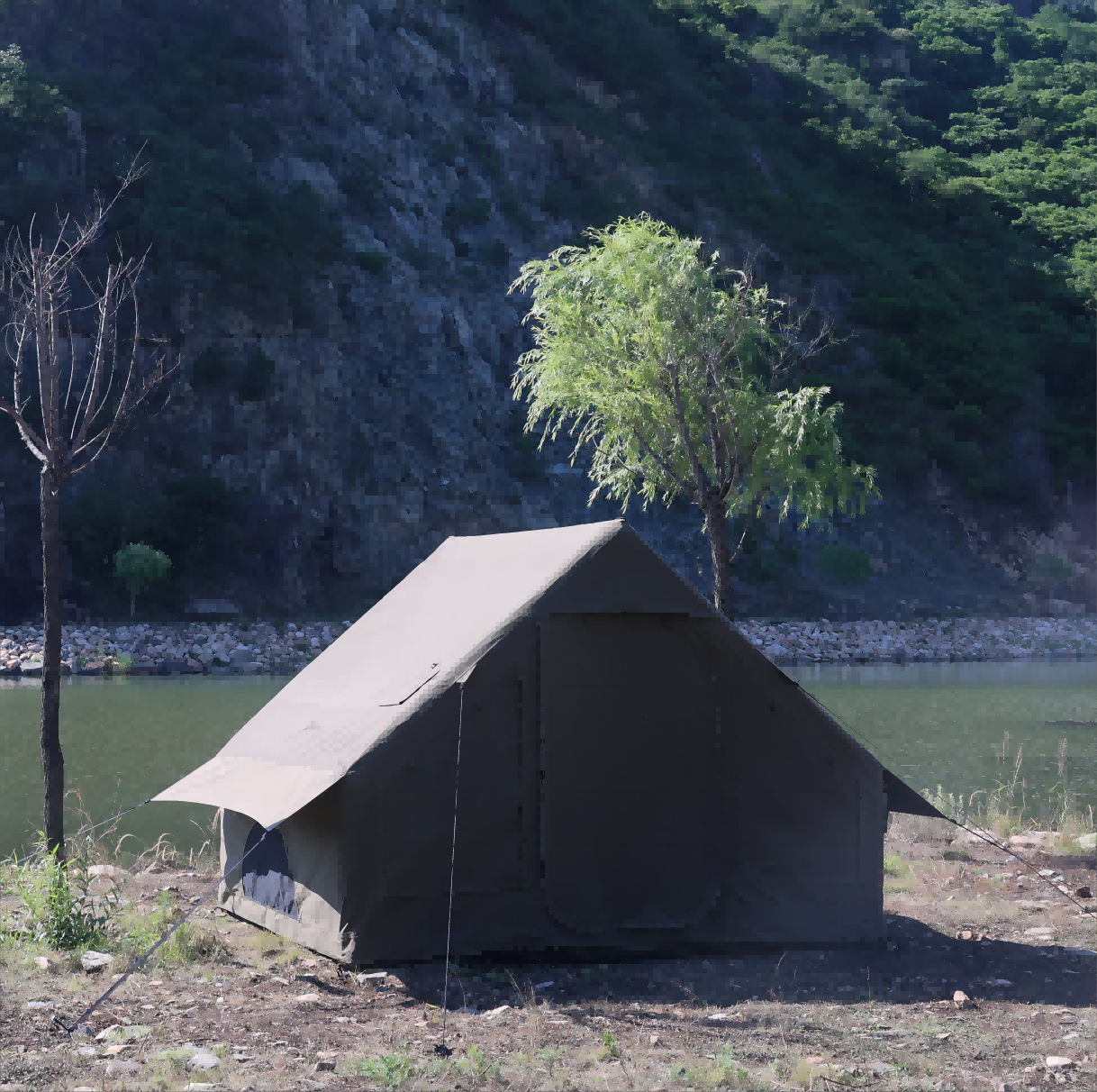 QX 7M waterproof and ventilated outdoor luxury air tents camping