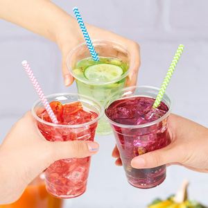 Paquete de 1000 Vasos Desechables Apilables de Plástico PET de 12 oz |   Vaso Transparente para Bebidas Frías, Refrescos, Jugos y Cerveza - Product Image 5