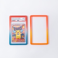 Protecteur de dalle de carte graduée en silicone TPU de qualité supérieure 135x80mm Protection de pare-chocs en TPU pour cartes PSA/TCG 35pt