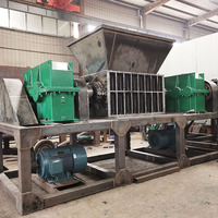 Broyeur de Chariots à Double Arbre pour Métaux de Carrosserie, Concasseur de Déchets d'Acier à Double Arbre pour Usine de Recyclage de Fer et d'Aluminium Automobile
