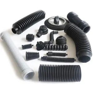 Industrial corrugated telescopic dust cover Rubber sleeve of air pump Heat-shrinkable anti-slip protective rubber sleeve