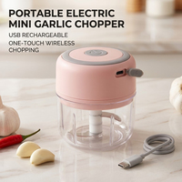 Presse-ail électrique sans fil multifonctionnel et hachoir pour aliments pour bébés, moulin à aliments, hachoir, outil de cuisine en matériau PP