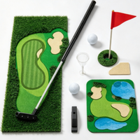 Ensemble de jeu de golf pour toilettes, jouet de mini-golf amusant pour salle de bain, en stock, personnalisation OEM disponible