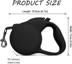 Wholesale Double Head Dog Traction <b>Rope</b> <b>Led</b> Light Automatic Retractable Pet Multifunctional Dog Leash with Light Poop Dispenser - Product Image 4