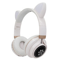 Harga Pabrik Headphone Nirkabel Lipat Model Telinga Kucing Metal AAC untuk 5.3, Headband Dapat Disesuaikan, Bantalan Telinga Lembut untuk Penerbangan dan Penggunaan Sehari-hari