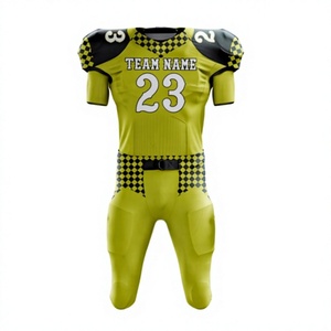 Vêtements d'entraînement sportifs OEM respirants, short 100% polyester, uniforme de football américain, tissu haute performance, séchage rapide, ajustable - Product Image 1