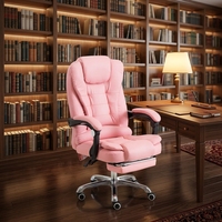Chaise de bureau exécutive ergonomique moderne en cuir PU à dossier haut réglable, pivotante, avec accoudoirs articulés, roulettes silencieuses et base en fer