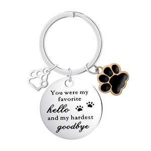 <span class=keywords><strong>2026</strong></span>년 신제품 창의적인 스테인리스 키체인 분실 방지 애완동물 태그 레이저 각인 키체인 - Product Image 3