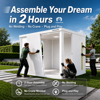 Maison Modulaire Moderne pour Jardin, Fournisseur Direct Fabricant, Bureau Préfabriqué Portable, Installation Facile, Studio Commercial Extérieur
