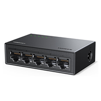 UGREEN Ethernet Switch, 5 Port Gigabit Ethernet Splitter, Plug & Play, dinding & Desktop jaringan Switch Hub