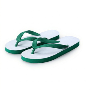 Chanclas de EVA de Color Verde Sólido, Chanclas Abiertas Antideslizantes para Exteriores, Estilo Veraniego - Product Image 1