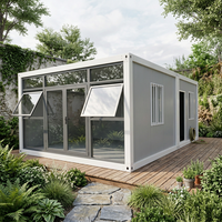 Maison préfabriquée intégrée contemporaine en conteneur de 40 pieds, économique, étanche et adaptée à l'usage de loisirs et de bureau