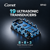 COMET RP40 Dispositif anti-enregistrement ultrasonique portable pour microphones de téléphone et enregistreurs, 19 transducteurs, confidentialité audio