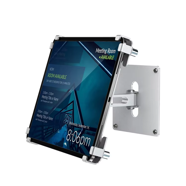 360 Degree Rotation Premium Aluminum Desktop Stand Anti-Theft Universal Wall-Mounted Tablet Holder