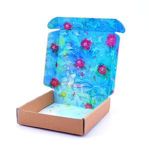 무료 디자인 우편물 상자 녹색 사용자 정의 에코 골판지 포장 상자 통증 완화 크림 자연 제품 건강 공급 - Product Image 1