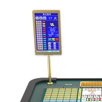 Écran d'affichage de table de roulette de casino à double face, 27 pouces, plaqué or, jeu de hasard