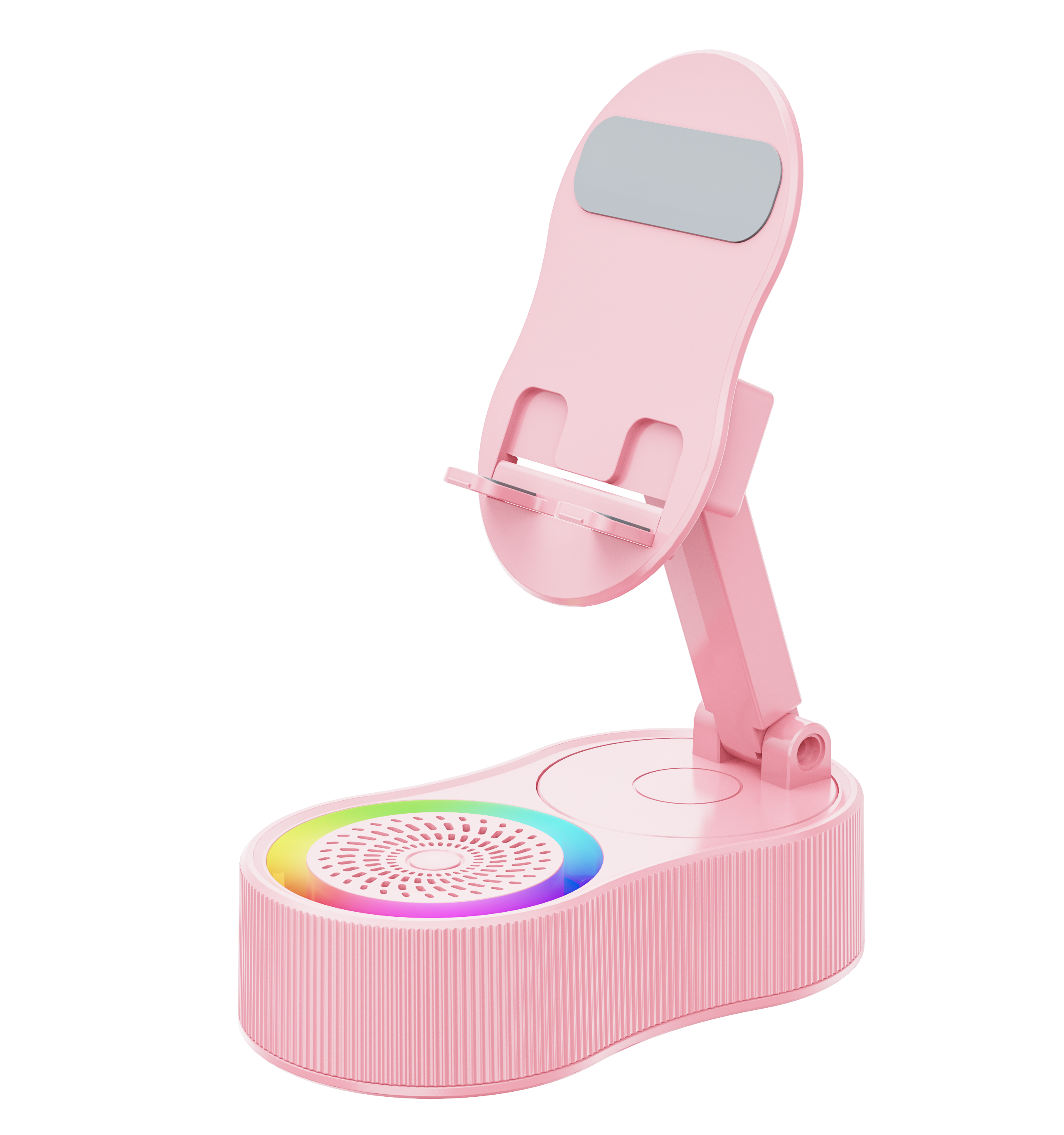 2025 New Smart Induction for Bluetooth Phone Stand Speaker with RGB LED Lighting Powered by Battery · image 3