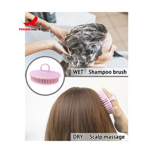 Brosse de massage du cuir chevelier et du cuir capillaire, à prix réduit, pour le nettoyage et la relaxation, pour la coiffure et le shampoing - Product Image 4