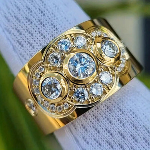 Anello Vintage Stile Corte Rotondo per Donne, Elegante Gioiello da Dito alla Moda - Product Image 3